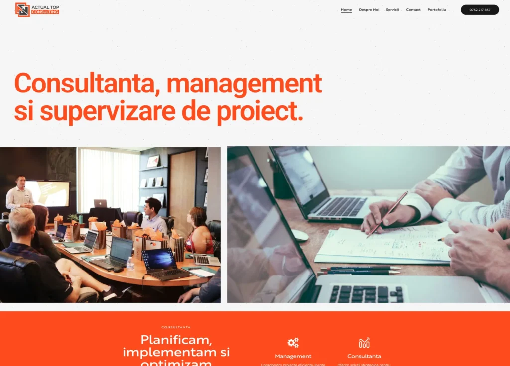 Website de prezentare Actual Top Consulting